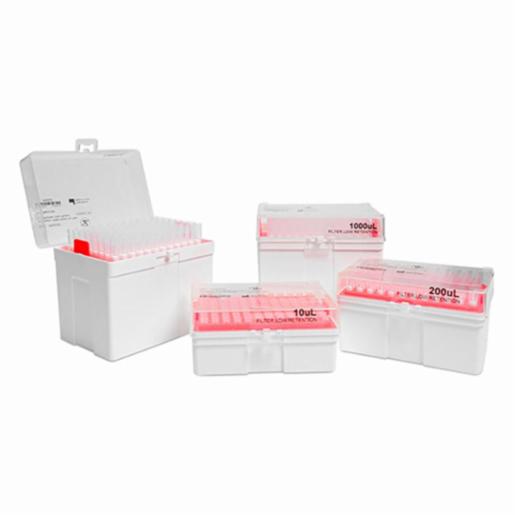 LabPRO QuickFit Pipette Tip 1250uL, Non-filter, Clear, Racked, Sterile, 4,800pcs/carton LPCP0007